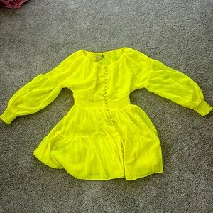 Alice and Olivia long sleeve light weight summer dress